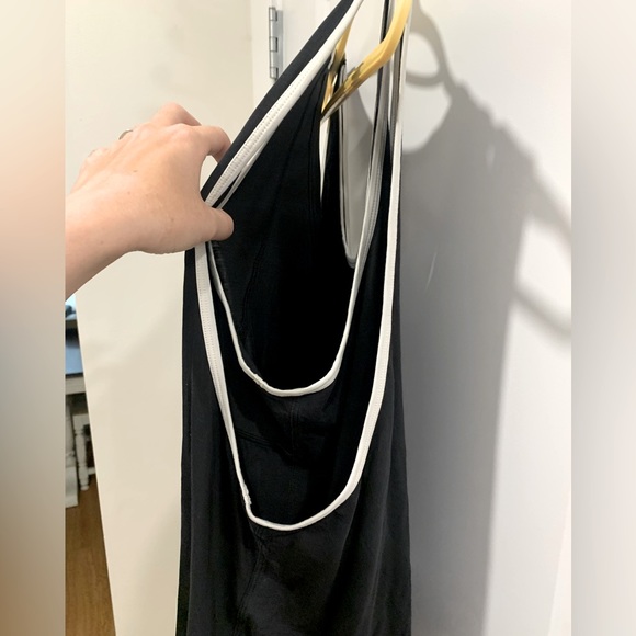 Lululemon LA Double Layer tank, size 10, black with white/cream trim. - Picture 7 of 7